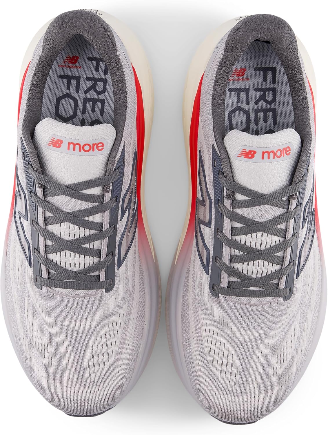 Мужские кроссовки для бега New Balance Fresh Foam X More V6, красный/серый — фото 4