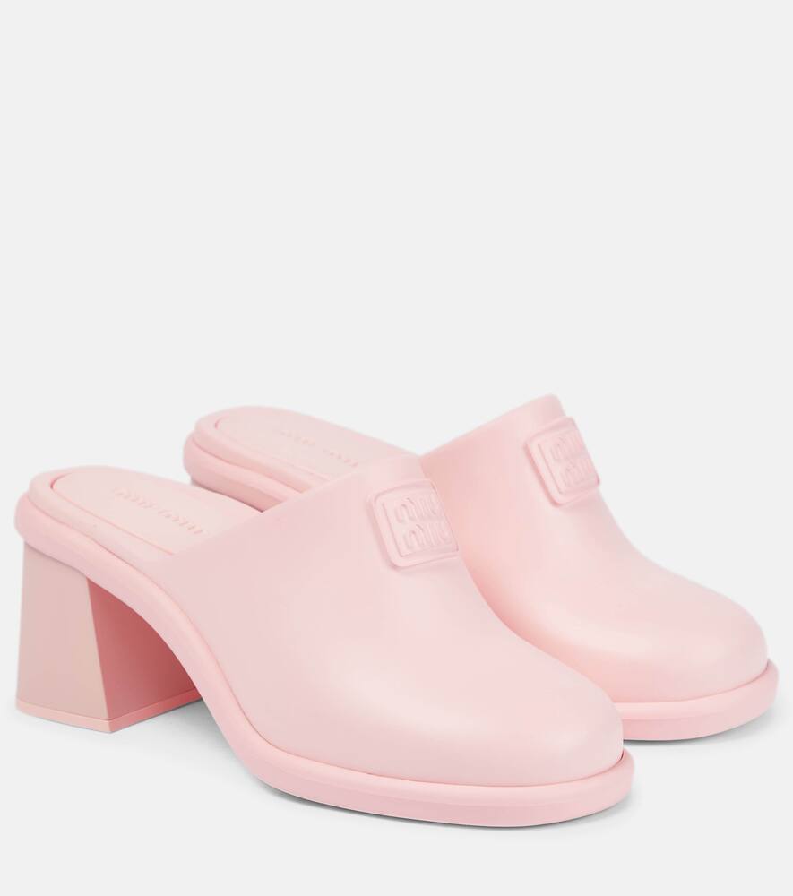 Кроксы с логотипом Miu Miu, Rosa
