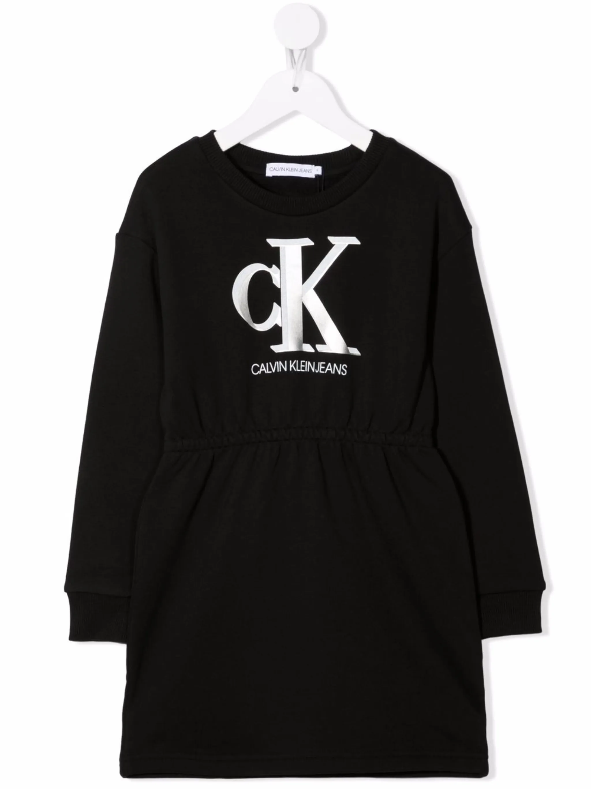 

Платье-свитер с логотипом Calvin Klein Kids, черный