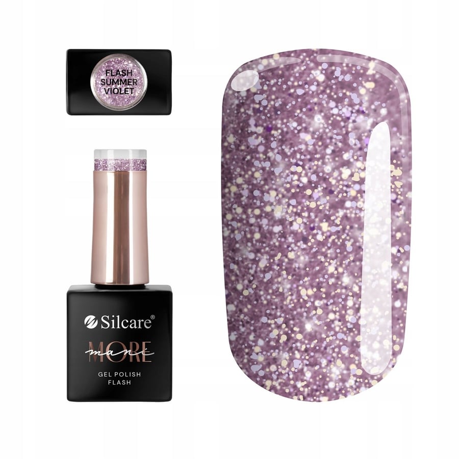 

Гибридный лак для ногтей Silcare maniMORE Flash Summer Violet 10 г