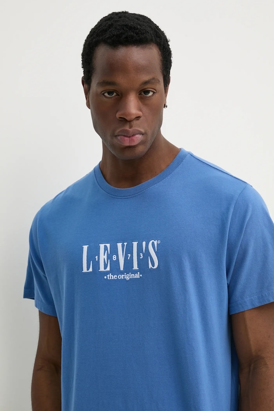 Футболка хлопковая SS Relaxed Fit Tee Levi'S, фиолетовый — фото 4