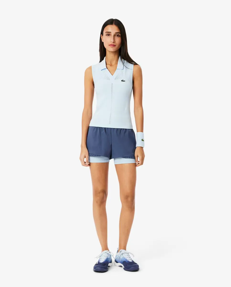 

Женские теннисные шорты с подкладкой Ultra Dry Lacoste, белый