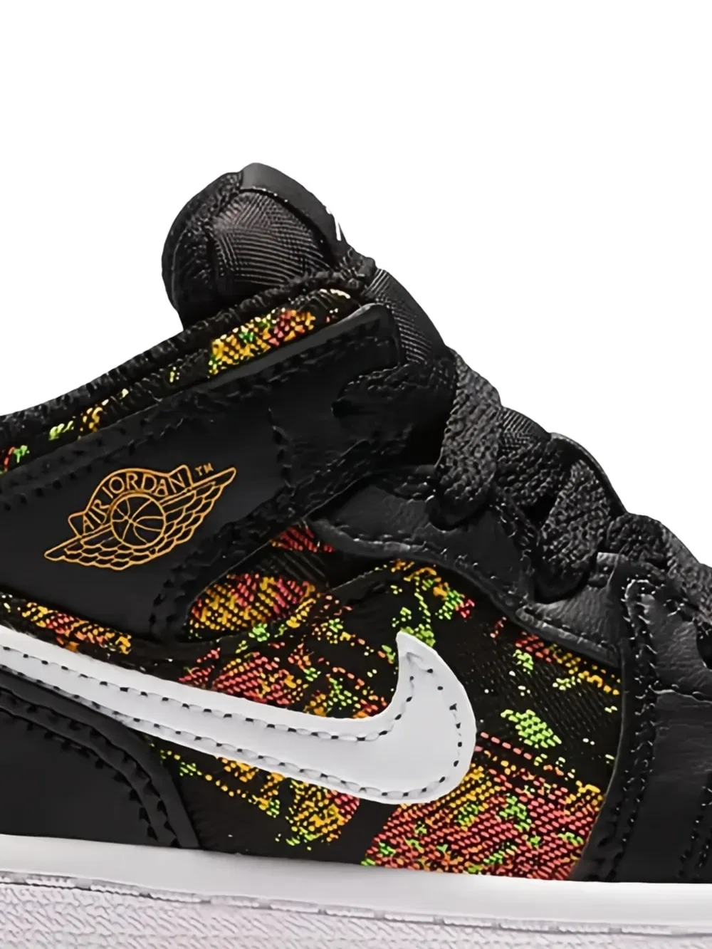 Кроссовки Air Jordan 1 Mid TD Jordan Kids, черный — фото 2