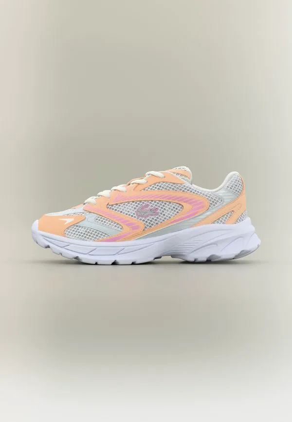 Детские кроссовки junior l003 neo shot laces унисекс Lacoste, White/Light Pink