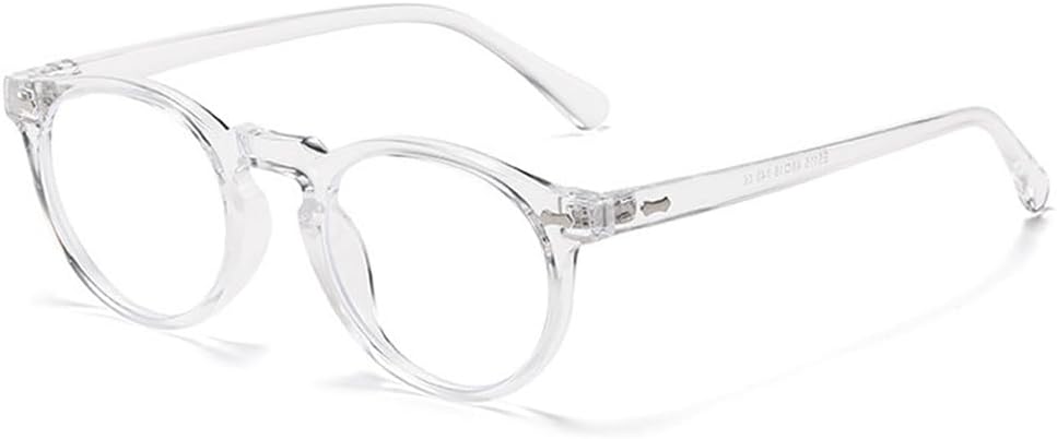 

Ретро круглые солнцезащитные очки для женщин, модные, с заклепками, защита от УФ-излучения UV400, для мужчин, панк, темно-зеленые солнцезащитные очки TKKTLLT, Transparent Clear