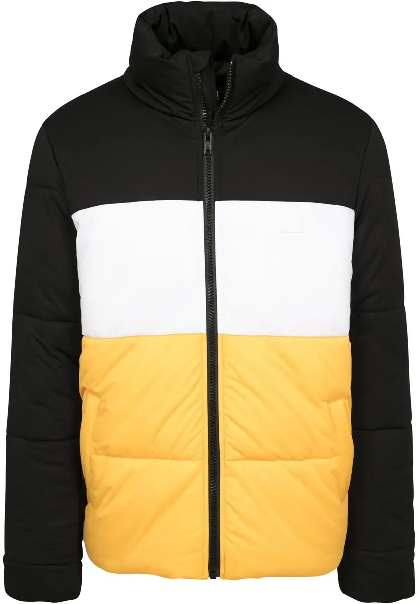 

Куртка зимняя URBAN CLASSICS " Urban Classics Men's 3-Tone Boxy Puffer Jacket" (1 шт.), без капюшона, белый