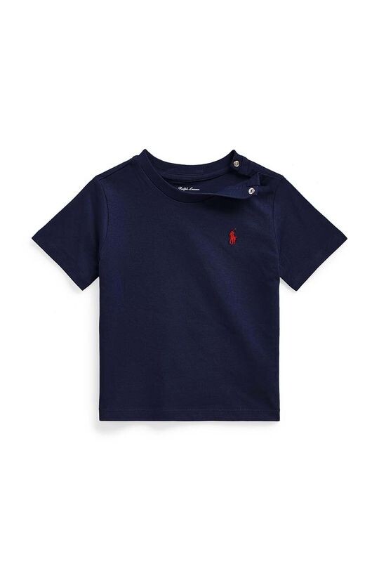 

Хлопковая детская футболка Polo Ralph Lauren, темно-синий