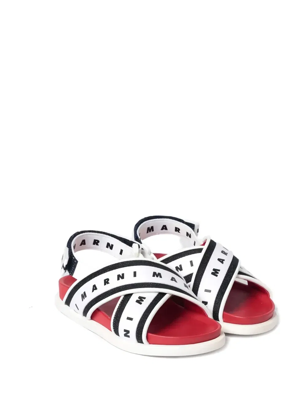 Босоножки с логотипом Marni Kids, белый