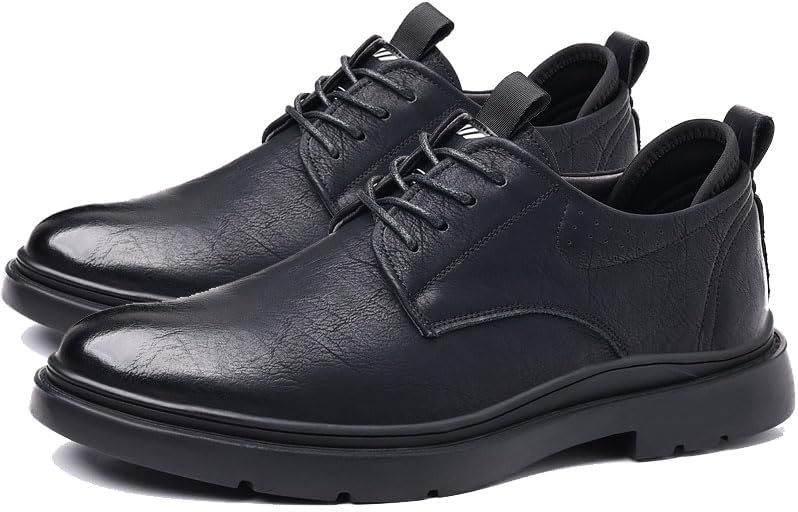 

Мужские лоферы-классические оксфорды для делового и повседневного ношения, кожаная обувь Odipon, черный