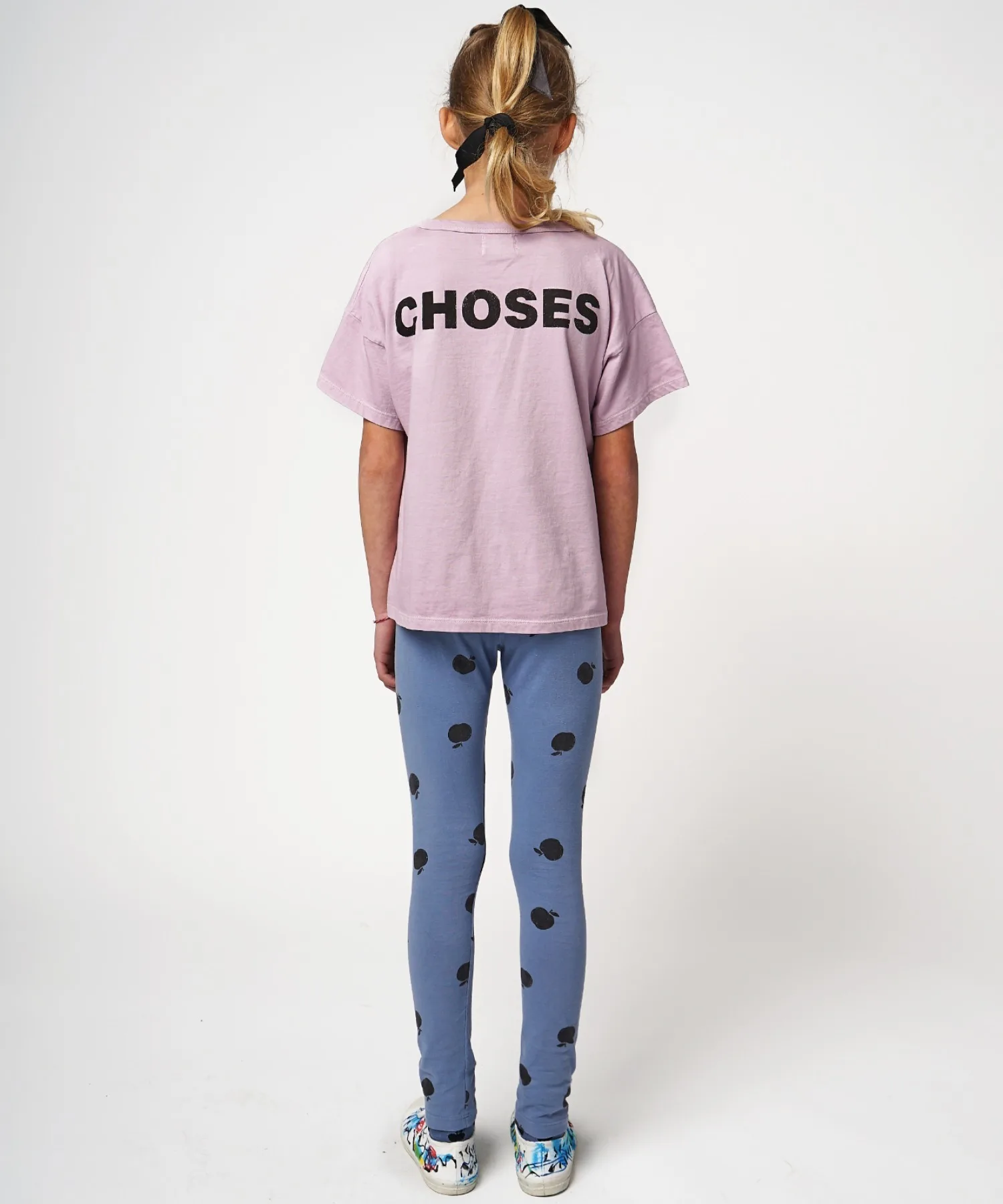 Детская футболка с принтом Bobo short sleeve T-shirt BOBO CHOSES фиолетовая — фото 3