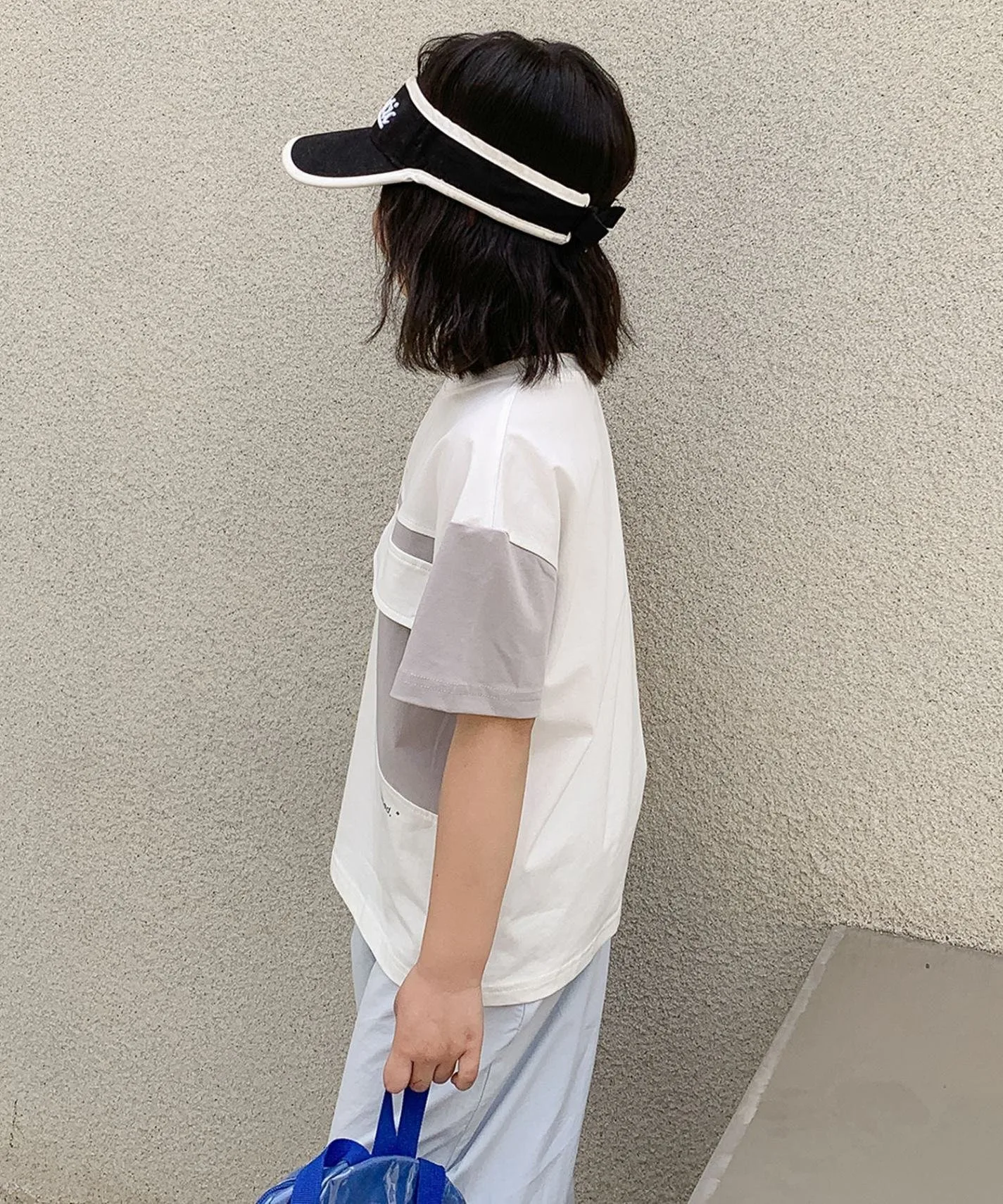 Детская футболка с принтом в цветовой гамме [aimoha-KIDS-] Aimoha Kids, Light gray — фото 4