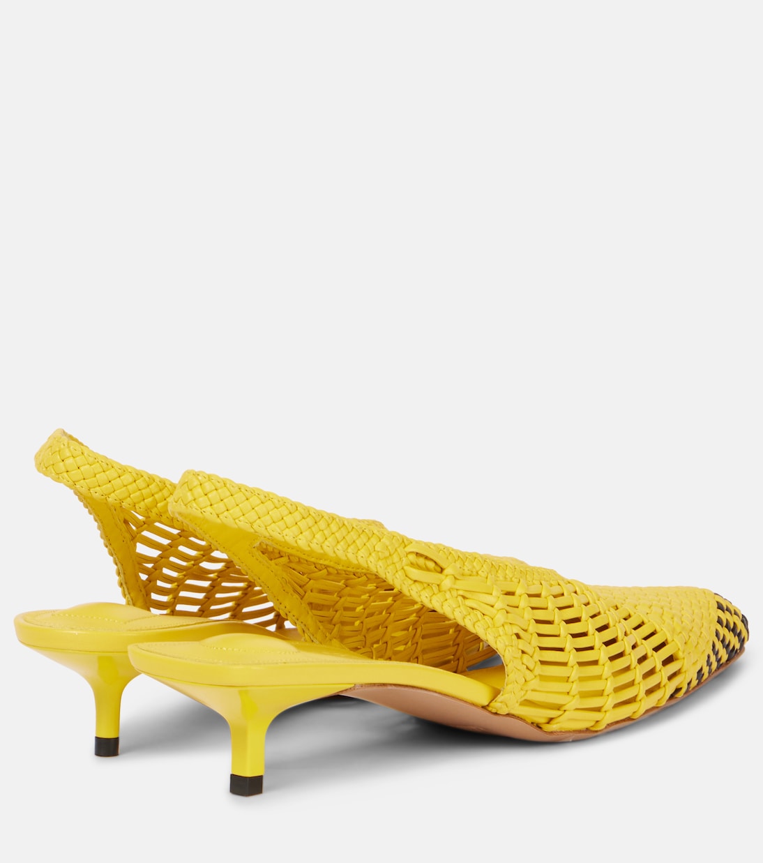 Туфли-лодочки Cubisto Banane 35 из кожи с открытой пяткой Jacquemus, желтый — фото 2