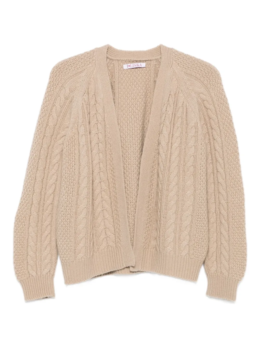 

Кардиган фактурной вязки Liska, коричневый