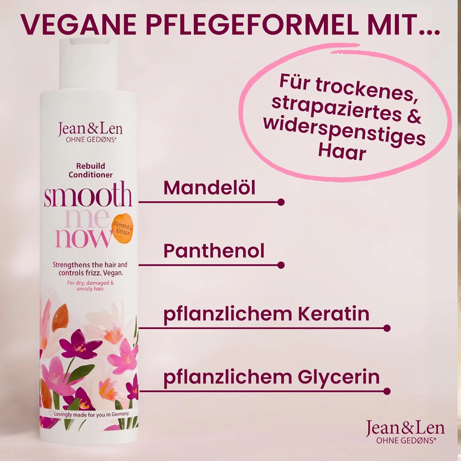 Кондиционер для сухих и поврежденных волос «Almond & Keratin» от Jean & Len Jean & Len — фото 2