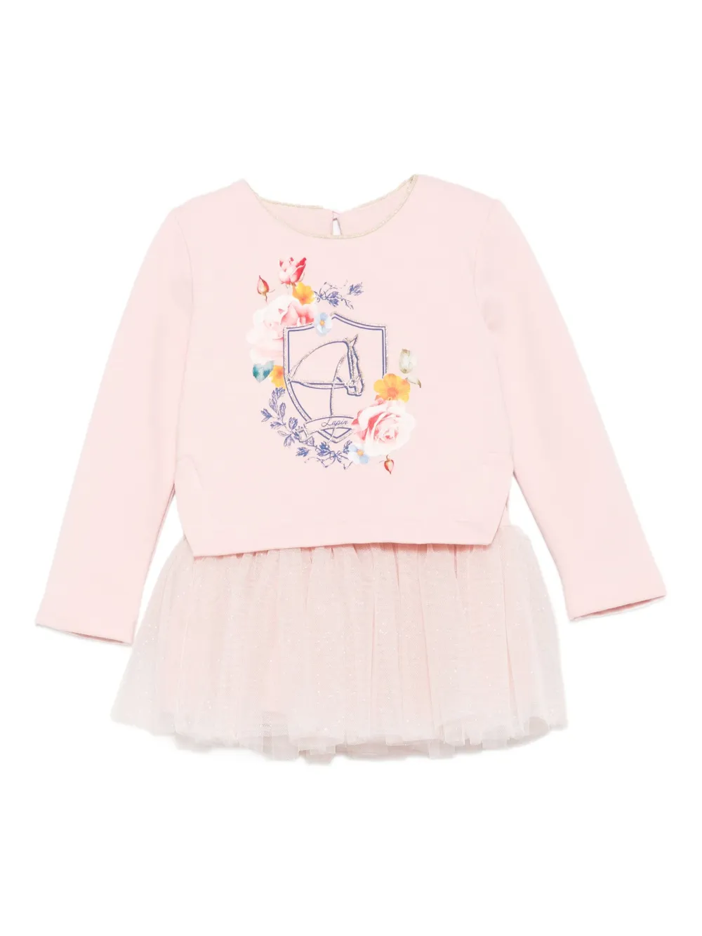 

Комплект из платья и топа с принтом Lapin House, розовый