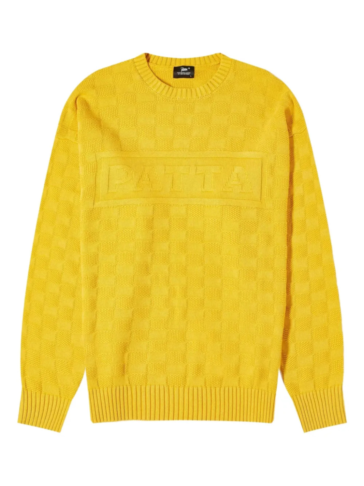 

Джемпер с вышитым логотипом PATTA, желтый