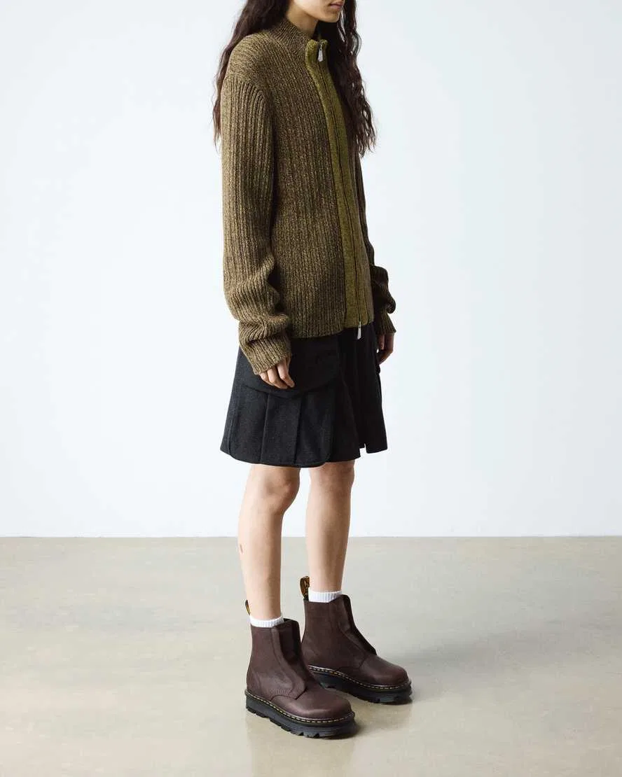 Кожаные ботинки Zebzag без шнурков Dr Martens, коричневый — фото 4
