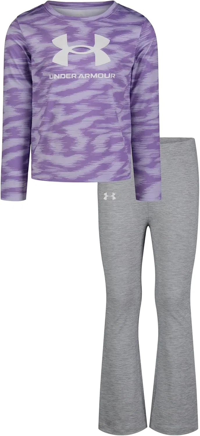 Детские леггинсы с принтом Under Armour, серый йога