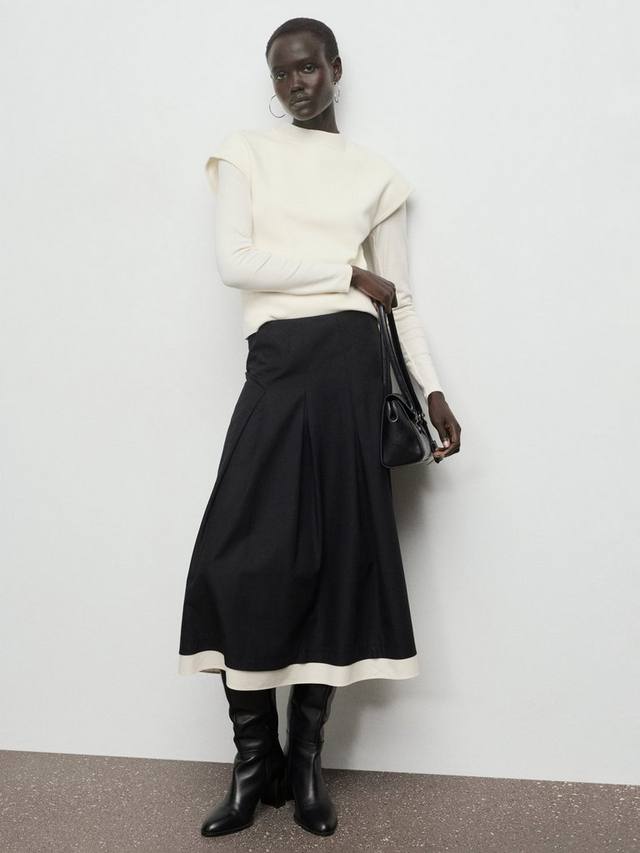 

Прямая хлопковая миди-юбка Olivia Mango