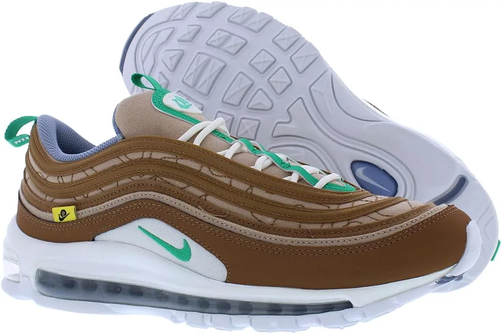 Мужские кроссовки Nike Air Max 97, зеленый/коричневый — фото 2