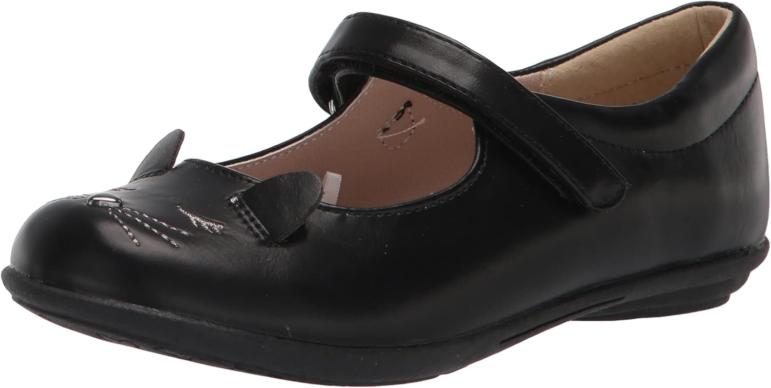 

Балетки с закрытым носком для девочек The Children's Place, черный