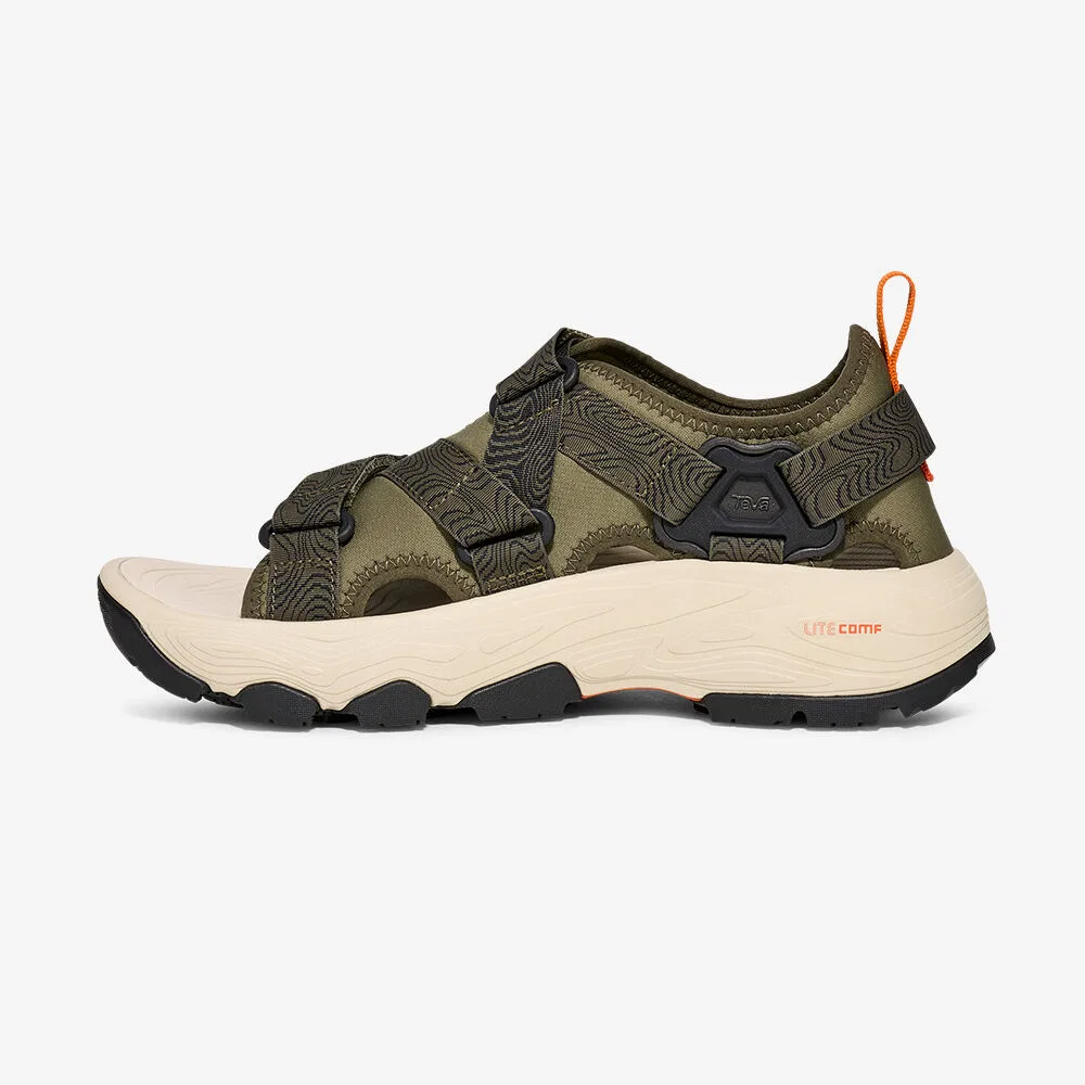 Мужские спортивные сандалии Grandview Max с подошвой Vibram оливковые от Teva — фото 2