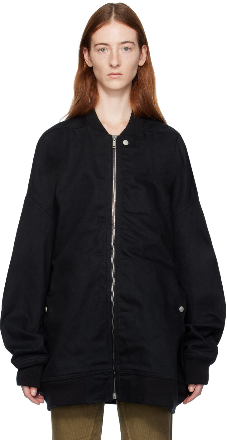 

Черный бомбер Jumbo Flight Rick Owens DRKSHDW