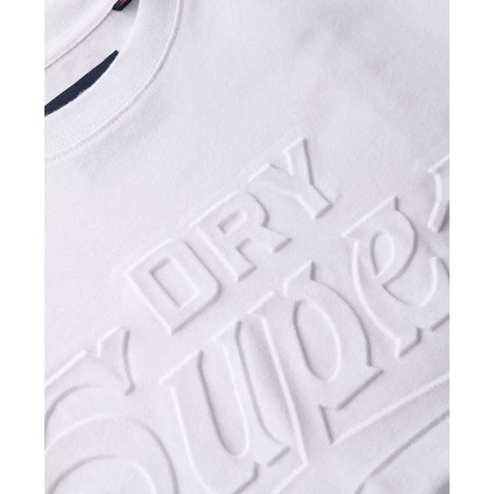 Футболка с коротким рукавом Superdry Workwear Embossed Relaxed, белый — фото 4