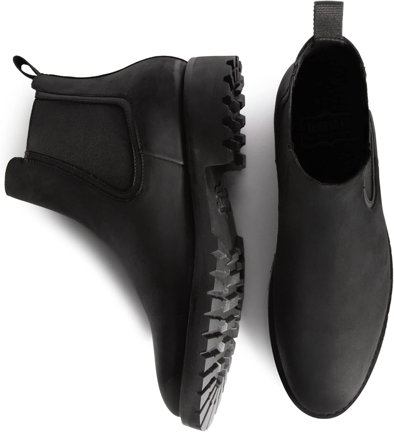Мужские кожаные ботинки Chelsea Legend Rugged Resilient от Thursday Boot Company, черный — фото 4