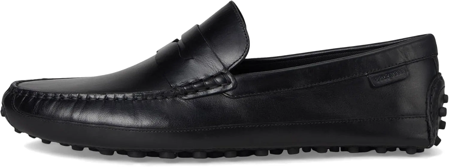 Мужские тапочки Cole Haan Davies Grand Penny Drivers, Black — фото 4
