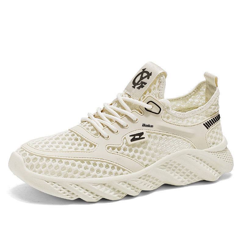 

BAKE Скользоустойчивые износостойкие дышащие мужские лоу-топы повседневные черные, цвет Black