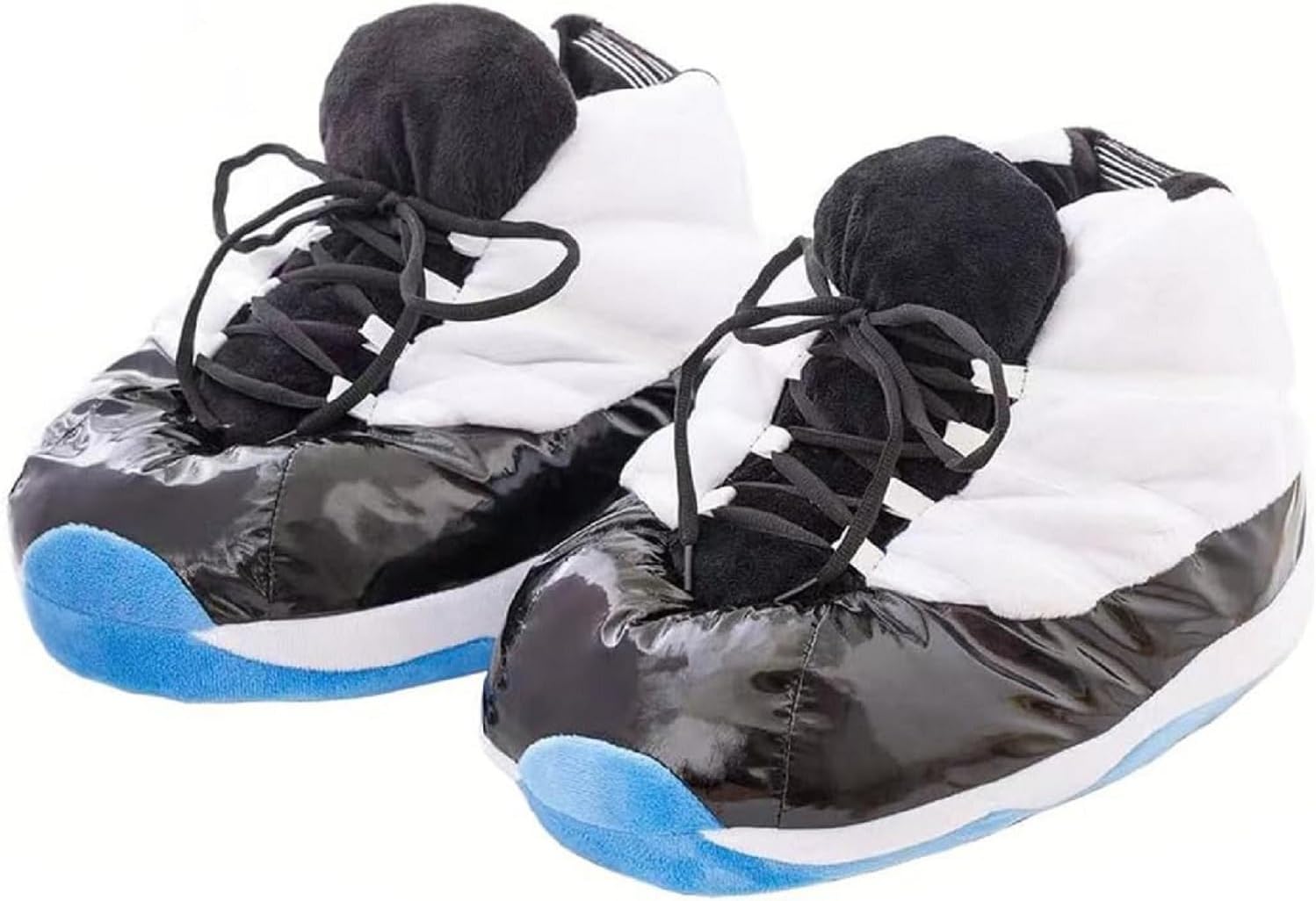 

Уютные большие плюшевые кроссовки-тапочки для мужчин и женщин, нескользящие для дома и улицы, один размер подходит большинству Dkznby, синий