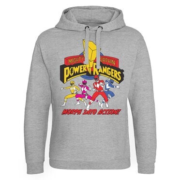 

Толстовка Power Rangers Hoodie Morph Into Action Epic Hoodie, серый