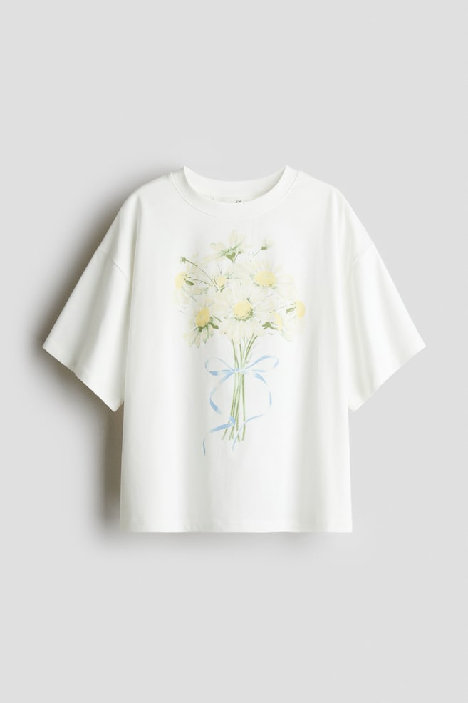 

Футболка свободного покроя из хлопка H&M, мультиколор