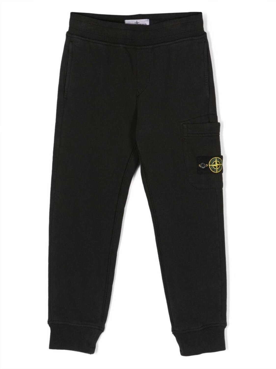 

Stone Island Junior спортивные брюки с нашивкой Compass, черный