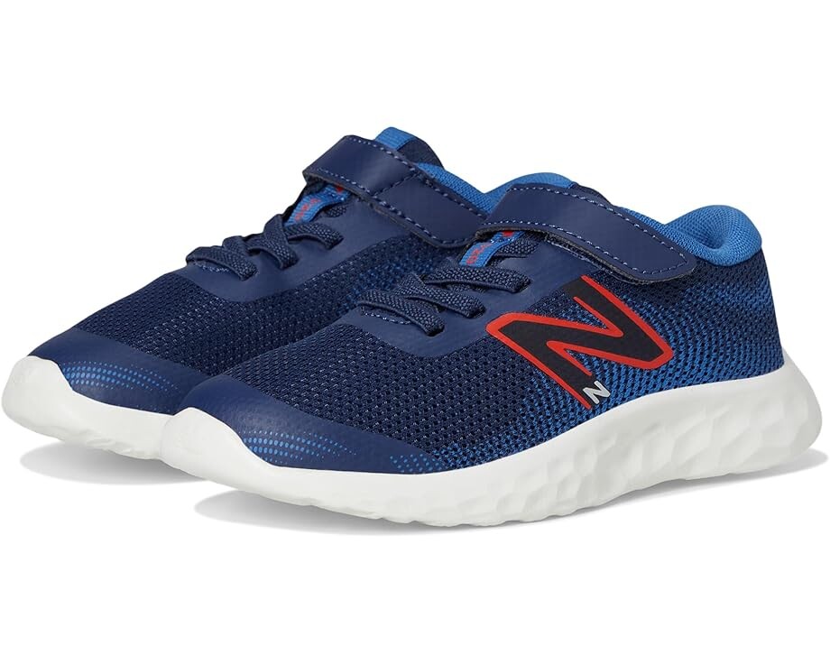 

Кроссовки New Balance Kids 520v8 Bungee Lace, цвет NB Navy/Neo Flame