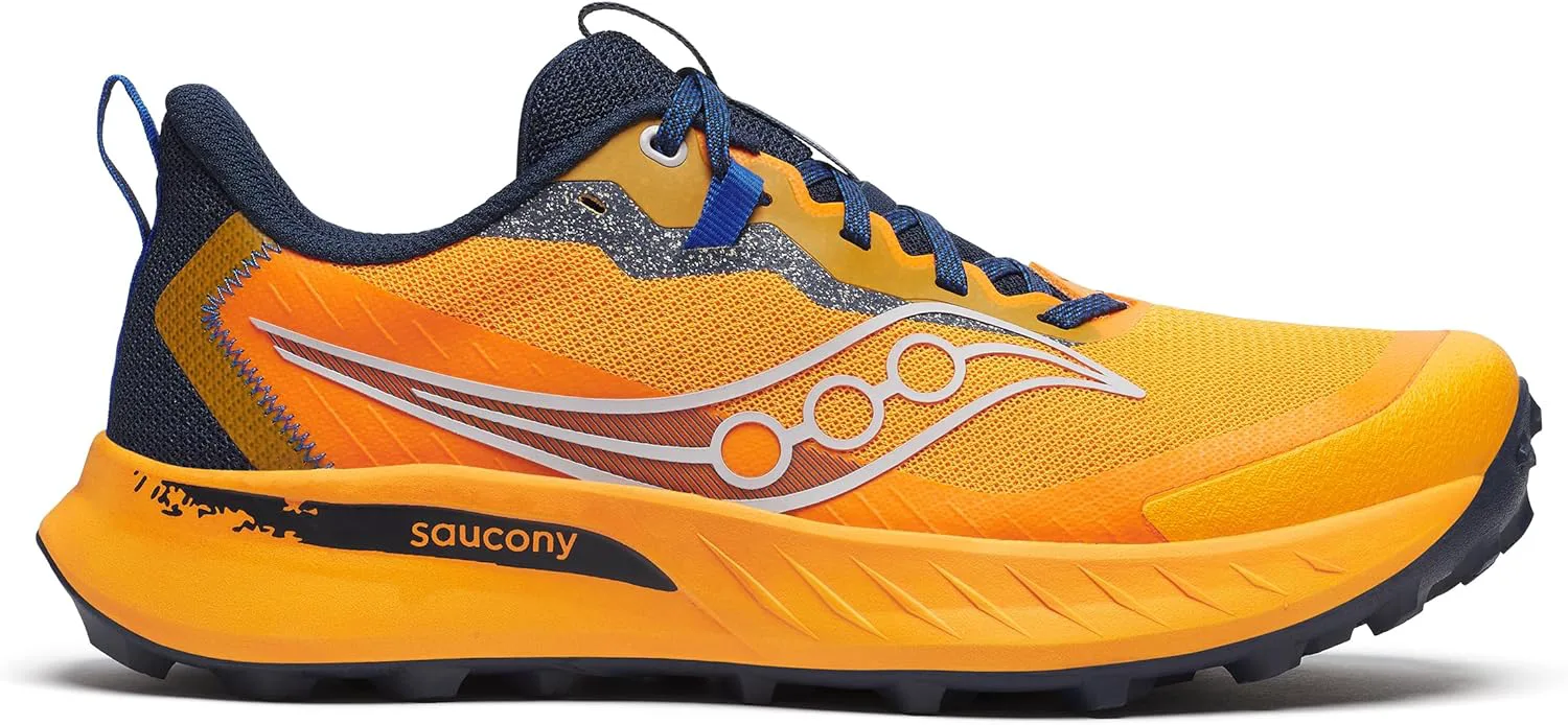 Мужские кроссовки для трейлового бега Saucony Peregrine 15, темно-синий — фото 2