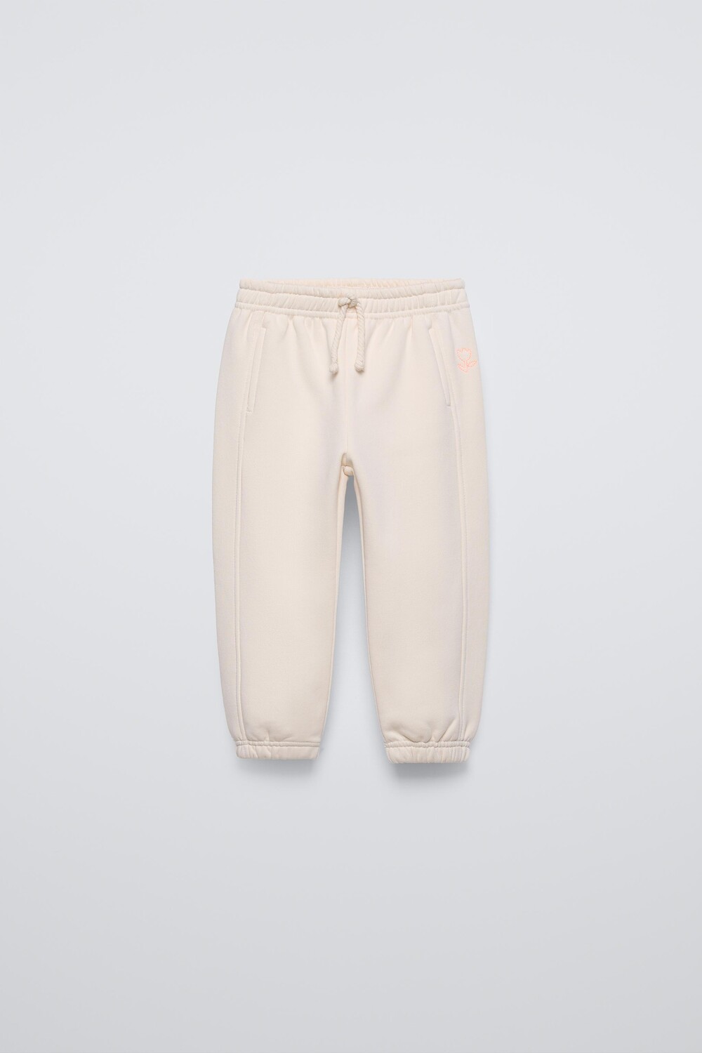 

Вышитые брюки ZARA, экрю