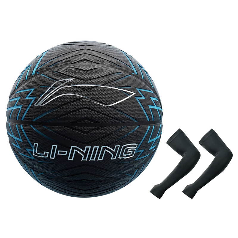 

LINING Баскетбольный мяч PU Blue Black размер 7 тренировочный unisex Китай