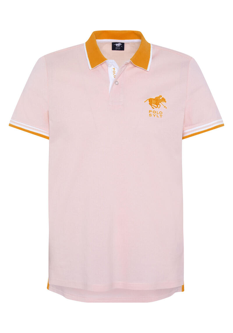 

Рубашка-поло с контрастными акцентами POLO SYLT, цвет rosa
