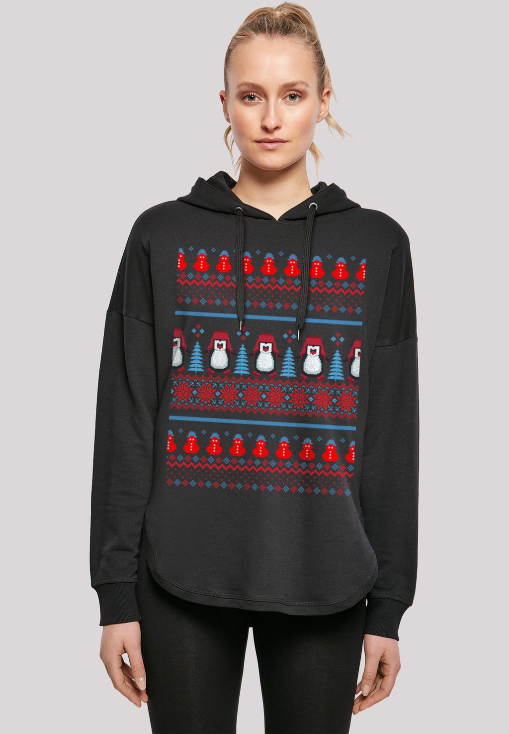 

Толстовка CHRISTMAS PINGUIN - Hoodie F4NT4STIC, черный