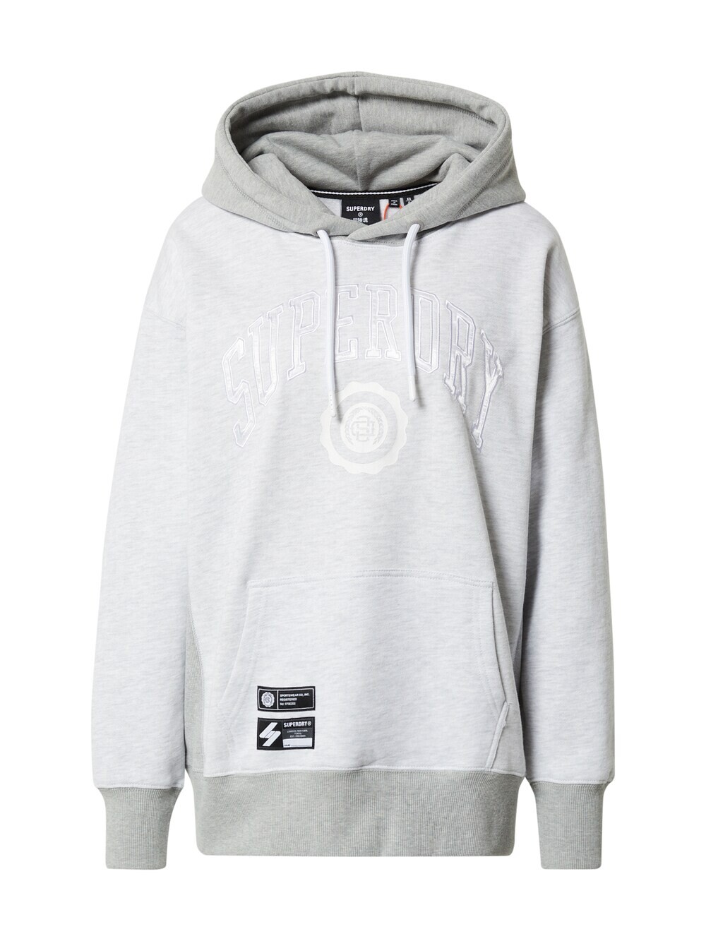 

Толстовка Superdry, серый/светло-серый