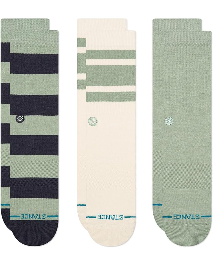 

Носки Stance Townie Crew 3-Pack, цвет Sea Green