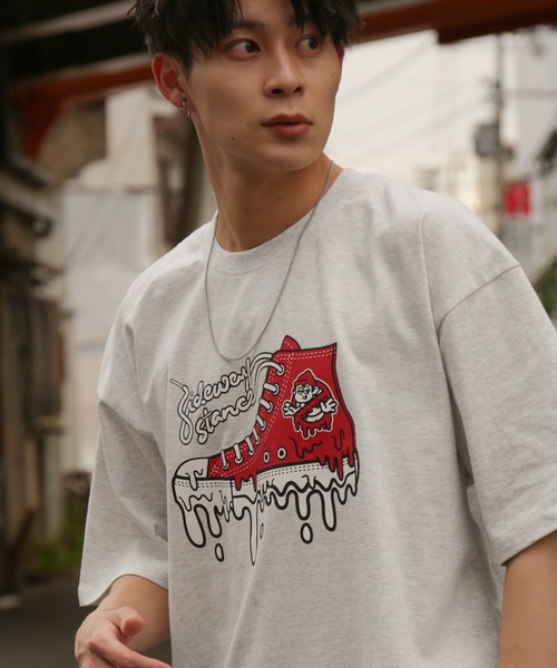 

Футболка с короткими рукавами и графическим принтом Sideway Stance, серая