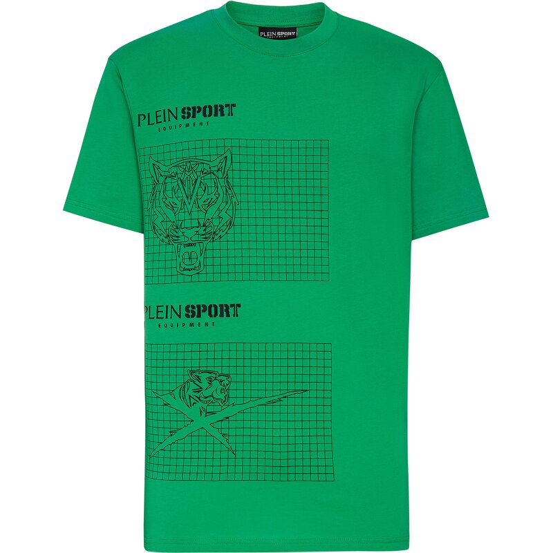 

Футболка с тигром Plein Sport, цвет grn 201
