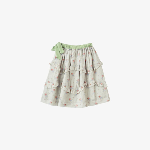 

Хлопковая юбка с принтом "Азалия и букет роз" 3-12 лет Caramel, цвет rose bouquet print