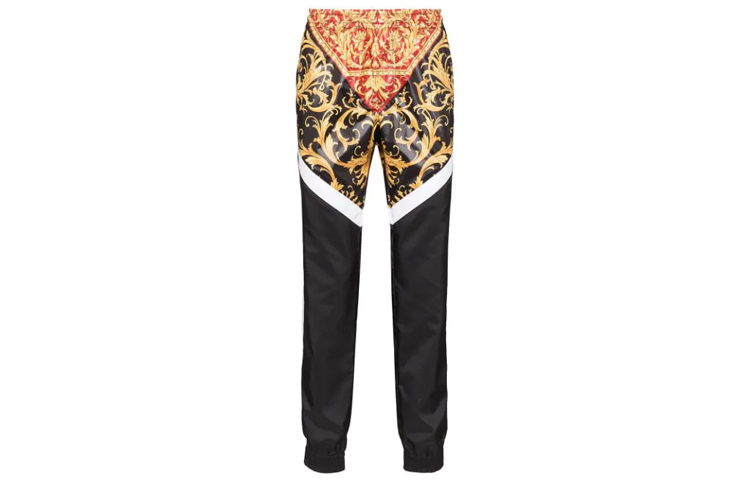 Леггинсы 'Print' VERSACE из нейлона с классическим принтом, разноцветные — фото 2