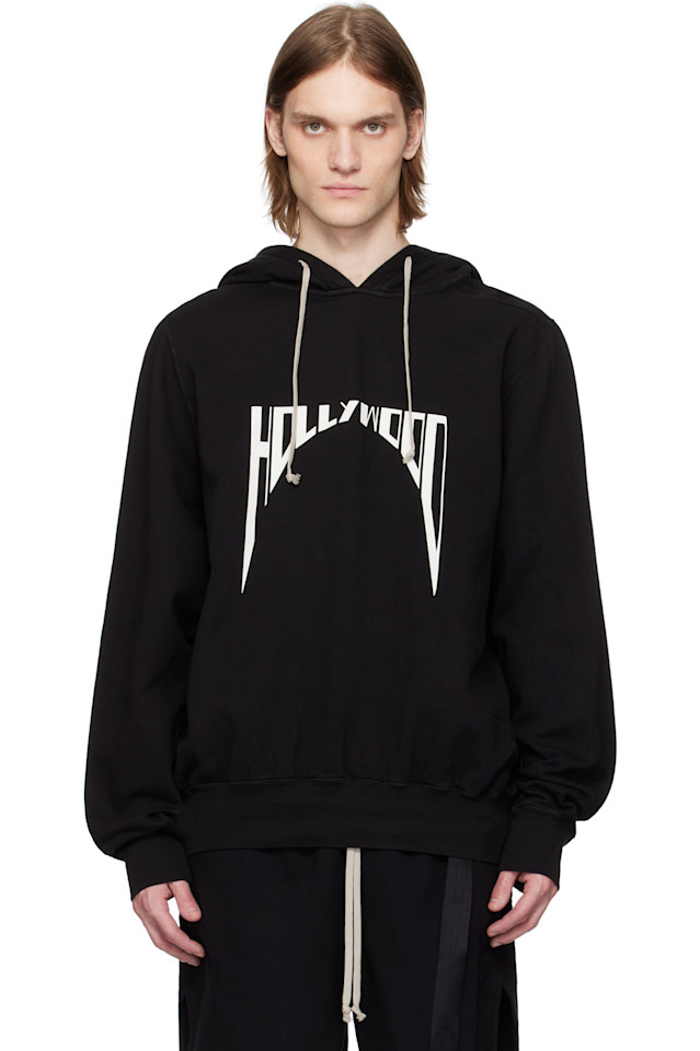 

Оверсайз худи Hollywood Rick Owens Drkshdw, черный