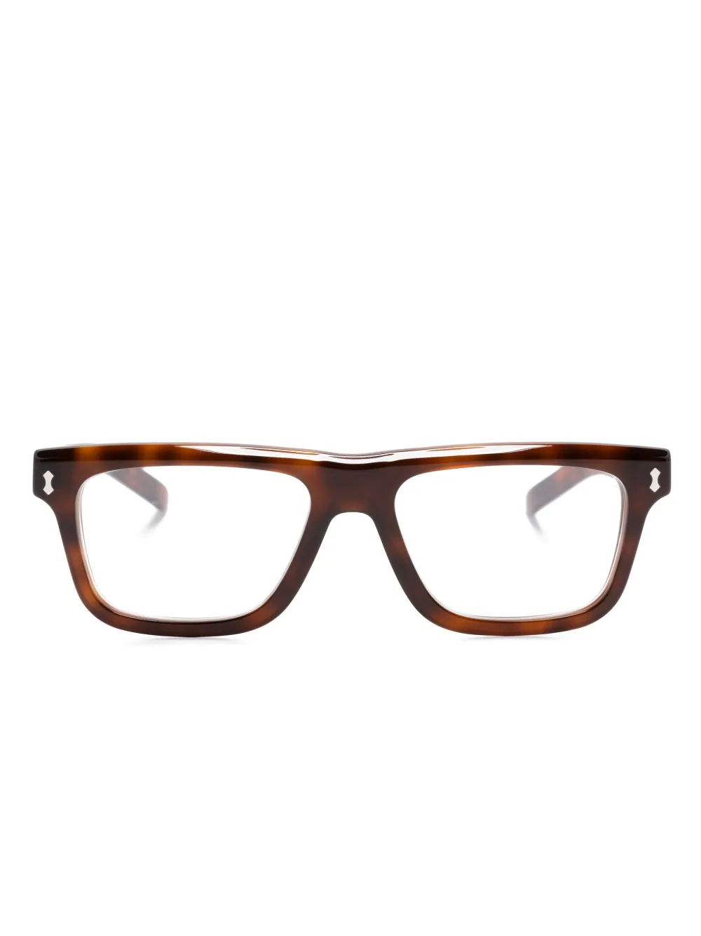 

Очки в прямоугольной оправе черепаховой расцветки Gucci Eyewear, коричневый