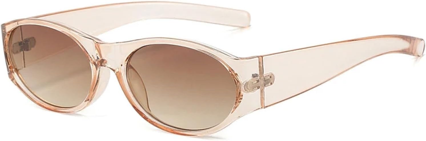 

Солнцезащитные очки с защитой от УФ-излучения UV400 для женщин и мужчин | Овальные градиентные оттенки оранжево-синего цвета | для занятий спортом на открытом воздухе DSVIGF, Champagne Tea